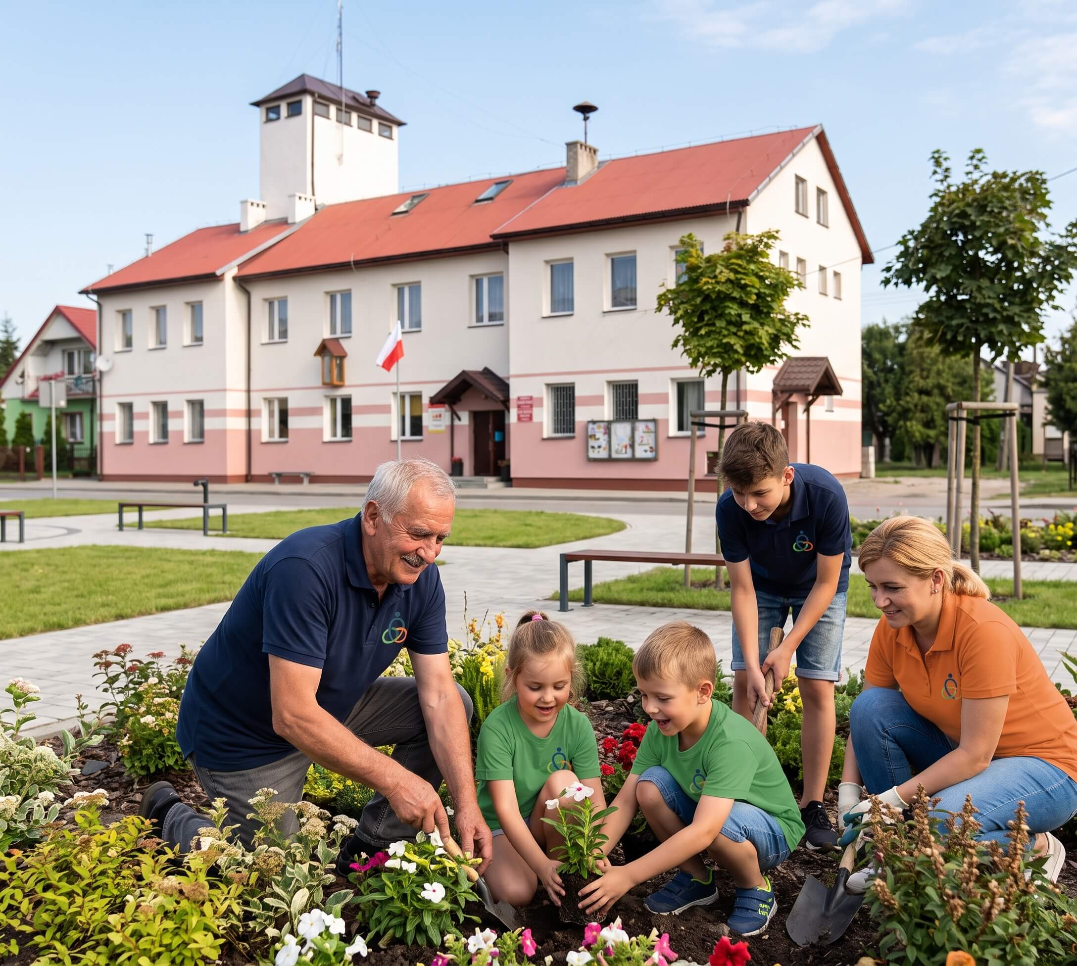 Zarząd i mieszkańcy przy pracy społecznej
